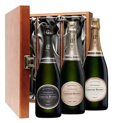 The Laurent Perrier Collection Treble Luxury Gift Boxed Champagne